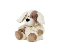 Warmies Peluche de cachorro en tamaño mini, totalmente apto para microondas y con peso, ideal para la ansiedad Se puede enfriar en el congelador o calentar en el microondas Almohadilla térmica suave