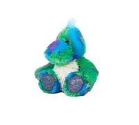 Warmies Peluche de dinosaurio arcoíris en tamaño mini, totalmente apto para microondas y con peso, juguete para la ansiedad Se puede enfriar en el congelador, Almohadilla térmica suave