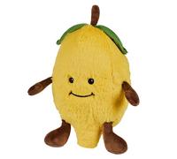 Warmies Peluche de Limón con Peso para Microondas con Aroma a Lavanda Francesa, Bolsa de Trigo Caliente o Fría para una Relajación Fresca y un Alivio Cálido