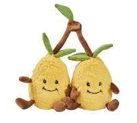 Warmies - Peluche de limón y abrazo, bolsa de trigo para microondas con perfume de lavanda francesa, cojín térmico suave y agradable para adultos y niños