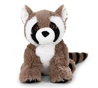 Warmies Peluche de mapache - apto para microondas, grande, pesado, cálido, para niños y adultos, con aroma a lavanda francesa