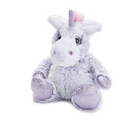 Warmies Peluche de Unicornio de Malvavisco con Peso para Microondas con Aroma a Lavanda Francesa, Bolsa de Trigo Caliente o Fría para una Relajación Fresca y un Alivio Cálido