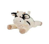 Warmies Peluche de vaca ponderada para microondas con aroma a lavanda francesa, caliente o frío para una relajación fresca y un alivio cálido