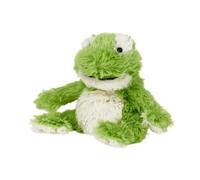 Warmies Rana de peluche en tamaño mini, totalmente apta para microondas y con peso, juguete para la ansiedad Se puede enfriar en el congelador o calentar en el microondas Almohadilla térmica suave