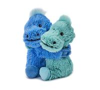 Warmies Warm Hugs Dinosaurio para microondas con aroma a lavanda seca francesa, almohadilla térmica totalmente calentable para aliviar la ansiedad y el dolor