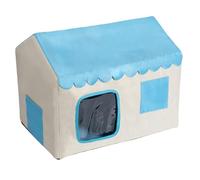 Warming Cat Bed - Comfortable Cat House, Decorative Puppy Bed with Thermal Control Pad, Pets Cave for Daily Relaxation, Pet Accessory Pet House, Feline Beds for Indoor Outdoor Use