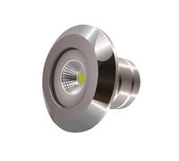 Warmpool Foco LED Piscina Mini COB 10W Blanco Frío 6000K Resina Acero Inoxidable AISI316L Fibra y Liner 11cm