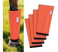 WARMWOW Juego de 4 botas de mosca para caballos, ajuste holgado, mallas de malla para caballo, mallas ajustables que reducen el pisoteo, envolturas y calcetines para piernas equinas, no se hunden, sin