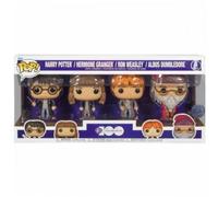 Funko Pop! Figura de vinilo coleccionable – Harry Potter – Albus Dumbledore W1 4PK – Oficial