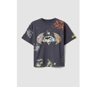 WARNER BROS, Camiseta Azul De Algodón Puro De Manga Corta Con Estampado De Batman, Niño, Negro/amarillo, Talla: 6-7