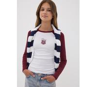 WARNER BROS, Camiseta Blanca De Algodón Elástico Para Niña Con Escudo De Hogwarts, Niña, Blanco/rojo, Talla: 11-12