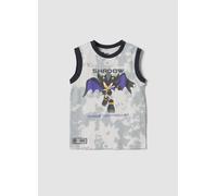 WARNER BROS, Camiseta De Tirantes Blanca De Puro Algodón Con Estampado Gráfico, Niño, Blanco/gris, Talla: 7-8