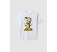 WARNER BROS, Camiseta Infantil Blanca Extragrande De Puro Algodón Con Estampado, Niño, Blanco óptico, Talla: 9-10