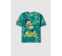 WARNER BROS, Camiseta Infantil Regular Fit De Algodón Puro Verde Con Estampado, Niño, Verde claro, Talla: 6-7