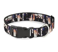 Warner Bros. - Collar para Mascotas de películas de Terror, Collar de Perro, Hebilla de plástico, Bloques de Postura de máscara de Hockey Jason Friday The 13, 13 a 17 Pulgadas, 1.5 Pulgadas de Ancho