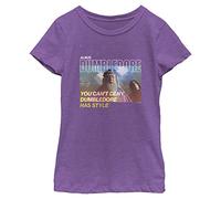 Warner Bros. Harry Potter and The Deathly Hallows Albus Dumbledore Style - Camiseta de Manga Corta para niñas Camiseta para Niñas, Púrpura mora, M
