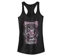 WARNER BROS Harry Potter and The Deathly Hallows Triwizard Tournament Hogwarts - Camiseta sin mangas de espalda cruzada para mujer, Negro, Large