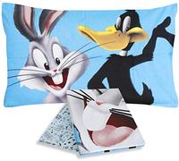 Warner Bros - Juego de sábanas para Cama Individual Looney Tunes