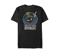 Warner Bros. Looney Tunes Marvin The Martian Give Me Some Space Basic Solid Tee - Negro - Small