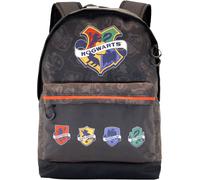 Warner Bros. Mochila 'Harry Potter College-FAN HS' gris / verde / rojo / negro One Size gris / verde / rojo / negro