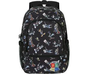 Warner Bros. Mochila 'Looney Tunes Harry Tunes-Fan Fight 2.0' caramelo / gris claro / negro / blanco One Size caramelo / gris claro / negro / blanco