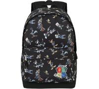Warner Bros. Mochila ' Looney Tunes Harry Tunes-FAN HS 2.0 ' azul / verde / rojo / negro One Size azul / verde / rojo / negro