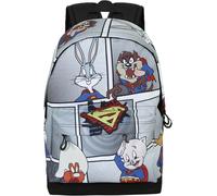 Looney Tunes Super Tunes-Mochila HS FAN 2.0, Gris, 30 x 41 cm, Capacidad 22 L