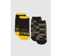 WARNER BROS, Pack De Calcetines Antideslizantes De Niños En Algodón Multicolor Con Estampados De Batman, Niño, Negro/amarillo, Talla: 25/27