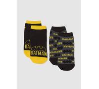 WARNER BROS, Pack De Calcetines Antideslizantes De Niños En Algodón Multicolor Con Estampados De Batman, Niño, Negro/amarillo, Talla: 34/36