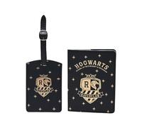 Warner Bros - Soporte para pasaporte y etiqueta de equipaje de Harry Potter Alumni - Ravenclaw, Navy