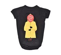 WARNER BROS The IT Movie You'Ll Flat Too - Camiseta para Perros, Talla XS | IT The Movie Pet - Ropa y Ropa para Perros Suaves, Lindas y cómodas