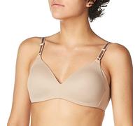 Warner's Blissful Benefits-Sujetador de Camiseta sin Aros con Forro Ligero para Las Axilas Rm7561w, Opaco, Almendra Tostada, 105C para Mujer