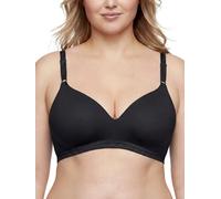 Warner's Cloud 9 - Sujetador cómodo con Forro Ligero y Suave para Mujer 1269, Negro Vivo, 80 B (Talla del Fabricante: 36B)
