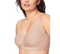 Warner's Easy Does It® Rm3911a - Brasier para Mujer, sin Costuras, elástico y Ligeramente Forrado, Almendra Tostada, Medium