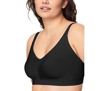 Warner'S Sujetador cómodo Easy Does It para Mujer con elástico sin Costuras, sin Mangas, sin Cables, Ligeramente Forrado, Rm3911a, Negro Vivo, Large