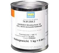 Warnex 0131 WHI - Laca texturizada blanco puro semimate 1 kg, RAL 9010