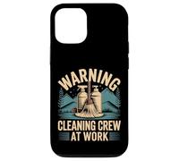Warning Cleaning Crew At Work Custodio de Conserje - Carcasa para iPhone 12/12 Pro