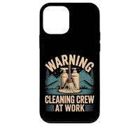 Warning Cleaning Crew At Work Custodio de Conserje - Carcasa para iPhone 12 Mini