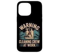 Warning Cleaning Crew At Work Custodio de Conserje - Carcasa para iPhone 14 Pro MAX