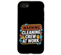 Warning Cleaning Crew At Work Custodio de conserje -- Carcasa para iPhone SE (2020) / 7 / 8