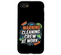 Warning Cleaning Crew At Work Custodio de conserje - Carcasa para iPhone SE (2020) / 7 / 8