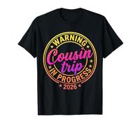Warning Cousin Trip In Progress 2026 Funny Matching Family Camiseta