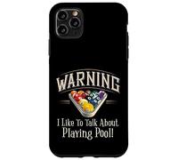 Warning I Like To Talk About Pool Playing Carcasa para iPhone 11 Pro MAX