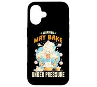WARNING MAY BAKE UNDER PRESSURE Carcasa para iPhone 16