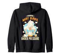 WARNING MAY BAKE UNDER PRESSURE Sudadera con Capucha