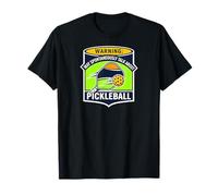 Warning May Spontaneously Talk About Pickleball Funny Player Camiseta