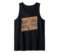 Warning May Spontaneously Tell Dad Jokes Camiseta sin Mangas
