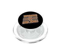 Warning May Spontaneously Tell Dad Jokes PopSockets PopGrip para MagSafe