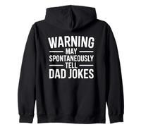 Warning May Spontaneously Tell Dad Jokes Sudadera con Capucha