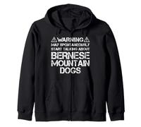 Warning May Start Talking About Bernese Mountain Dogs Sudadera con Capucha